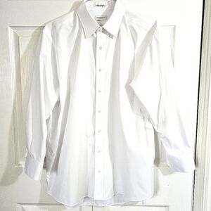 Yorkshire VI Mens White Dress Shirt 32/33 17-1/2 Business‎ Work Office